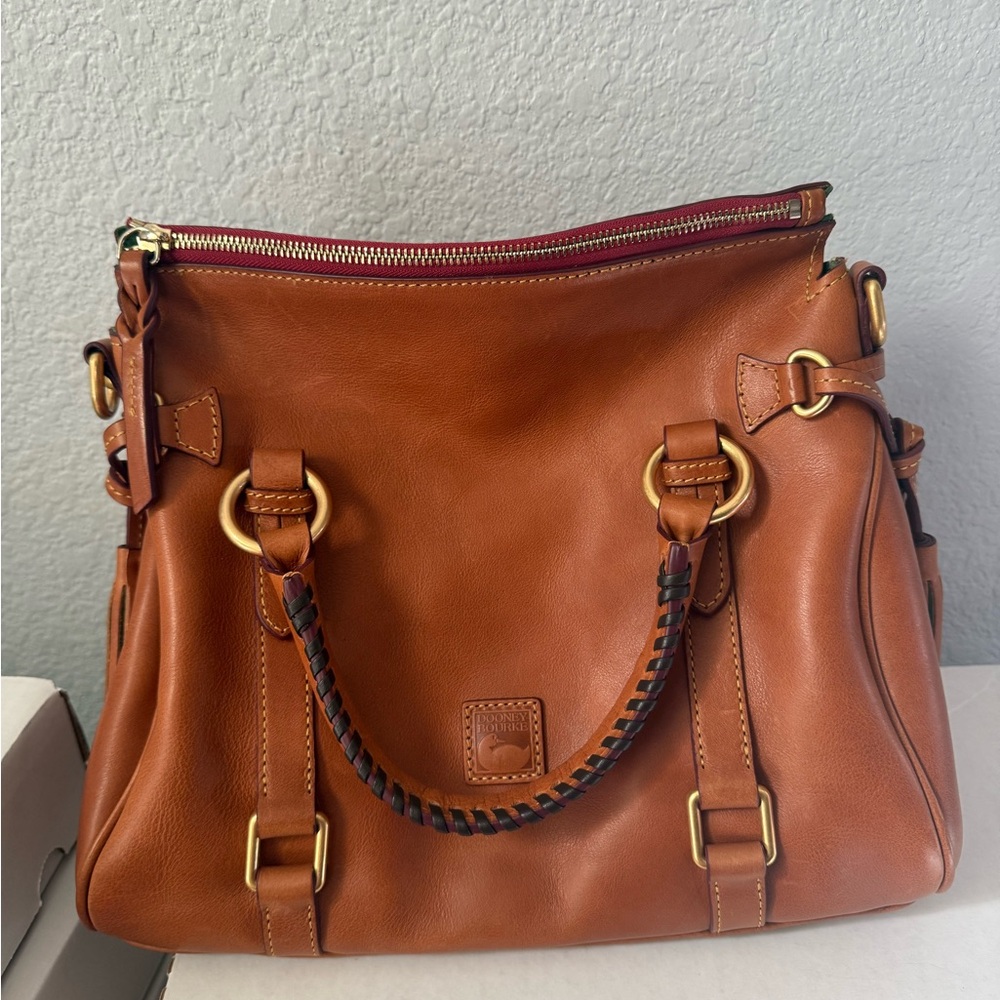 Dooney & Bourke Tan Florentine Leather Satchel